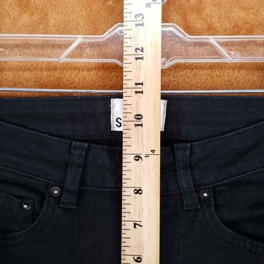 ACNE STUDIOS Womens Jeans Size 26 Black Wash Skinny Stretch Denim PIN